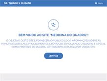 Tablet Screenshot of medicinadoquadril.com.br